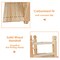 5' Wooden Garden Bridge Arc Stained Finish Footbridge Decorative